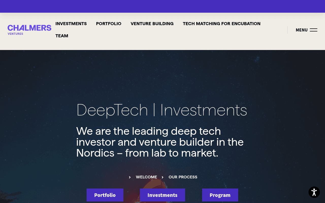 Chalmers Ventures website preview