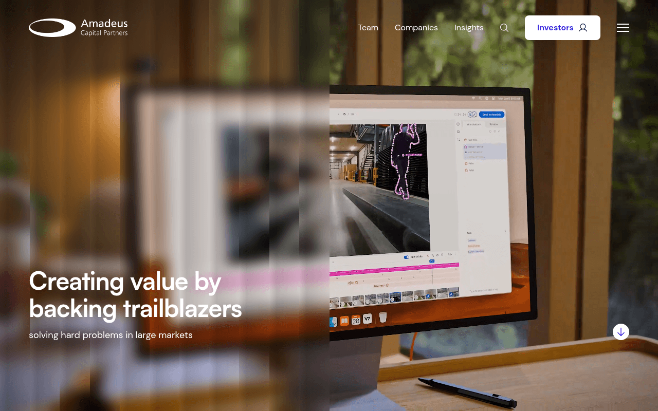 Amadeus Capital Partners website preview