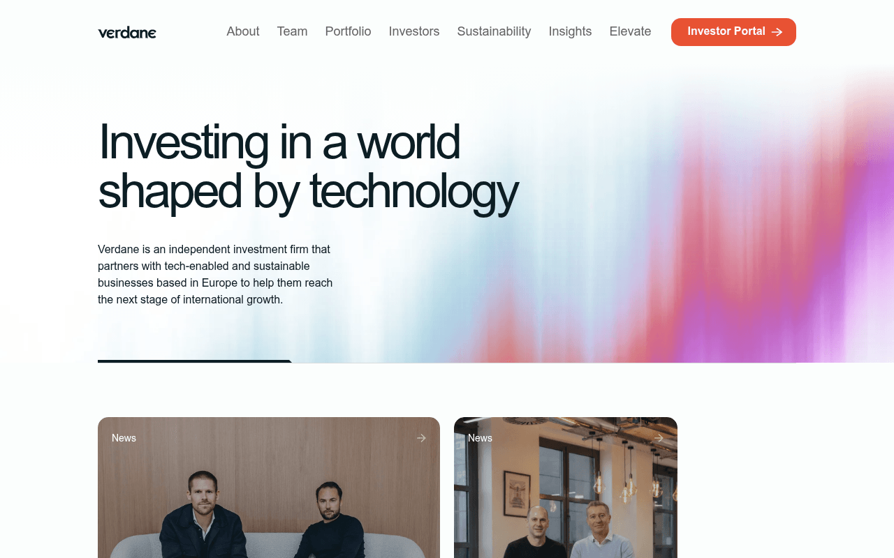 Verdane website preview