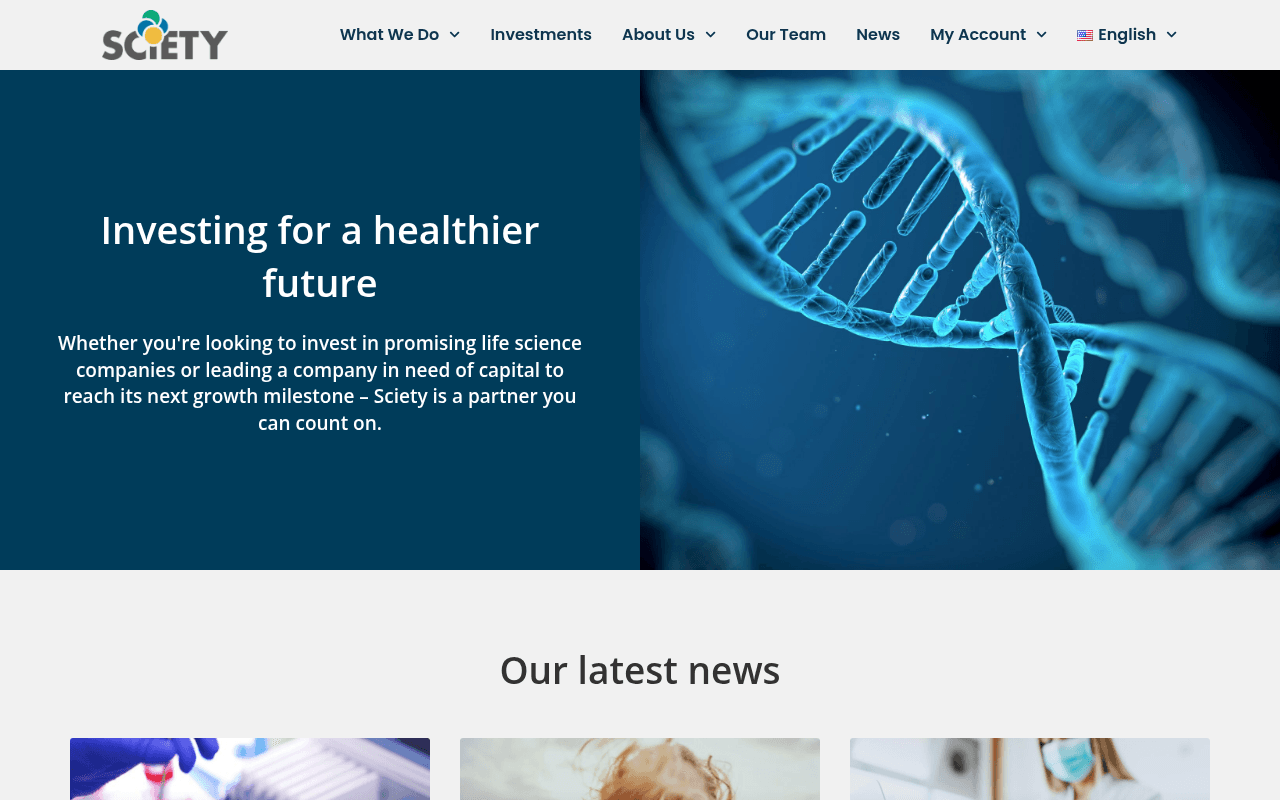 Sciety website preview
