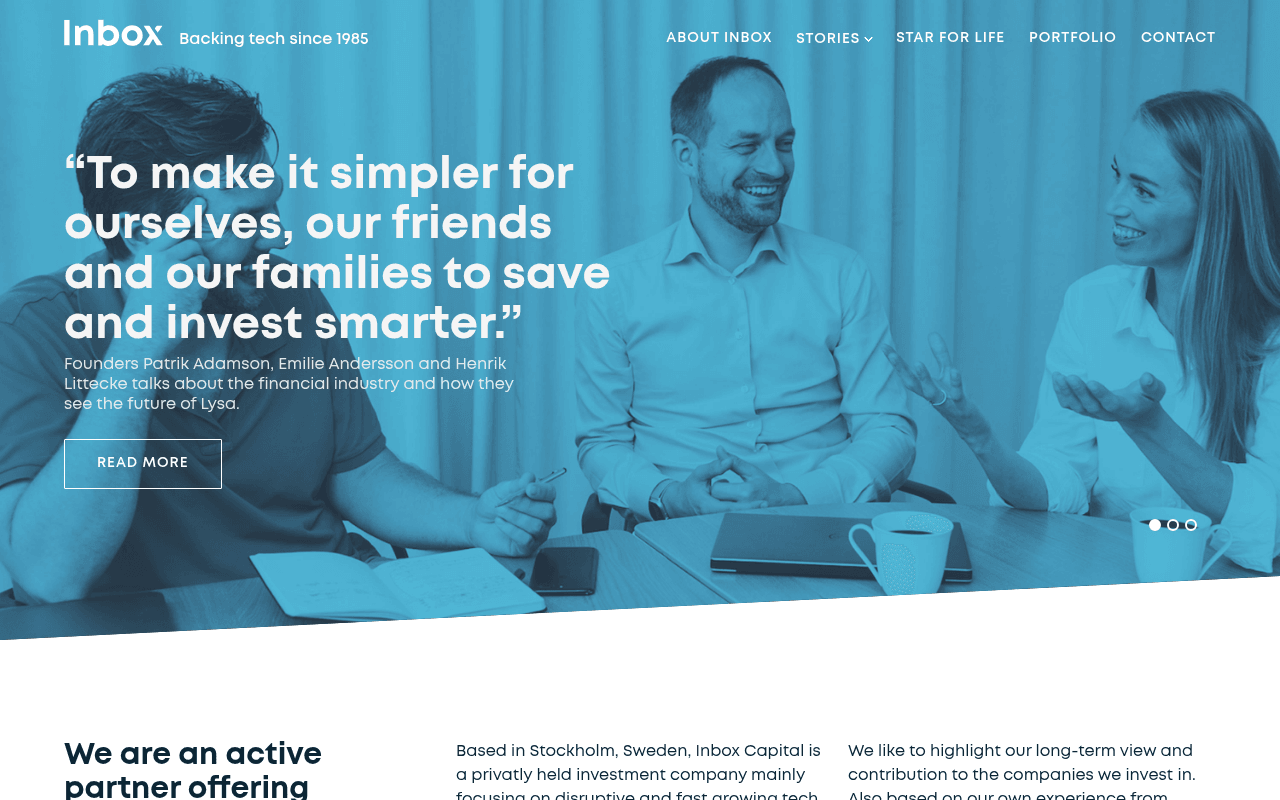 Inbox Capital website preview