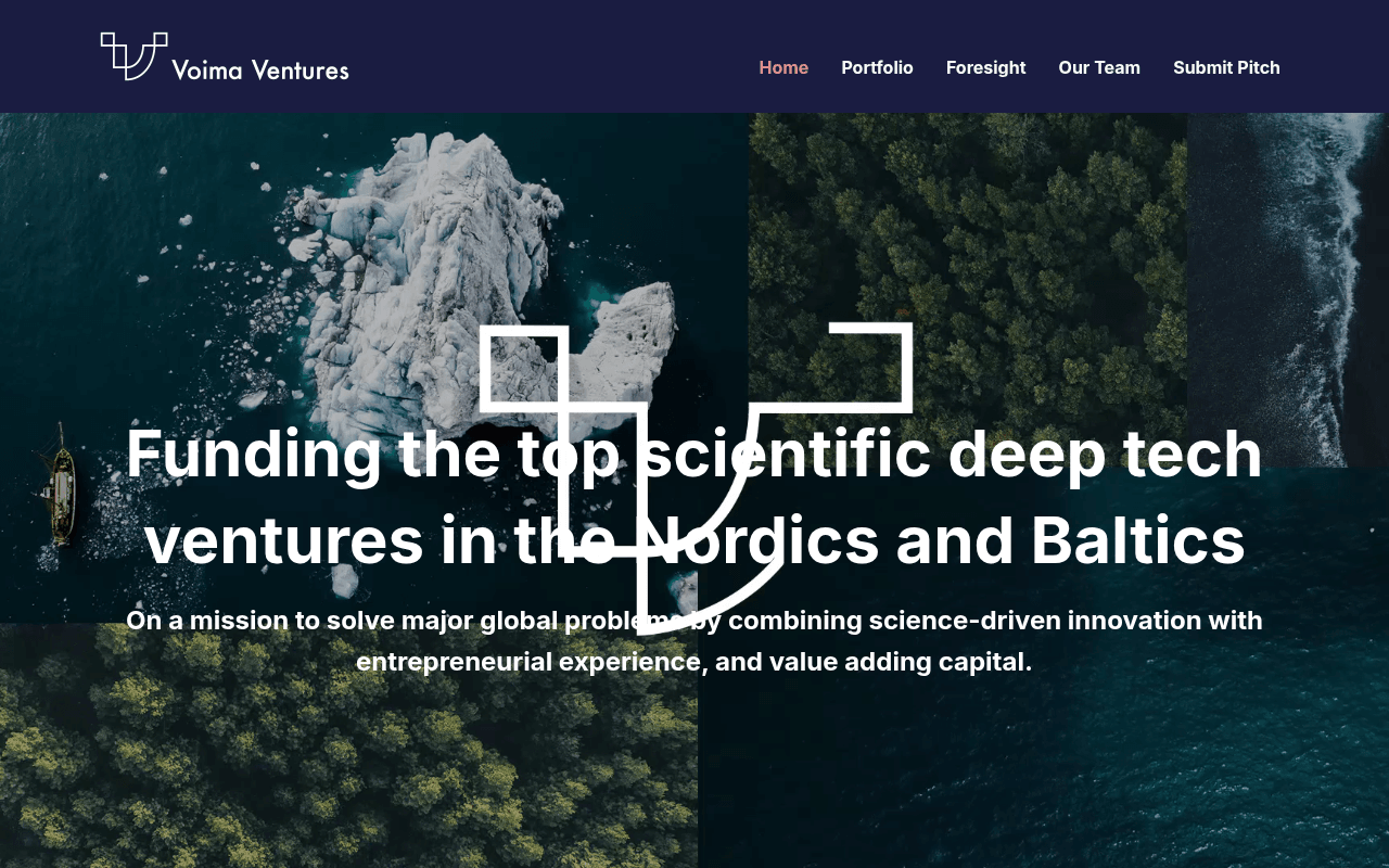 Voima Ventures website preview