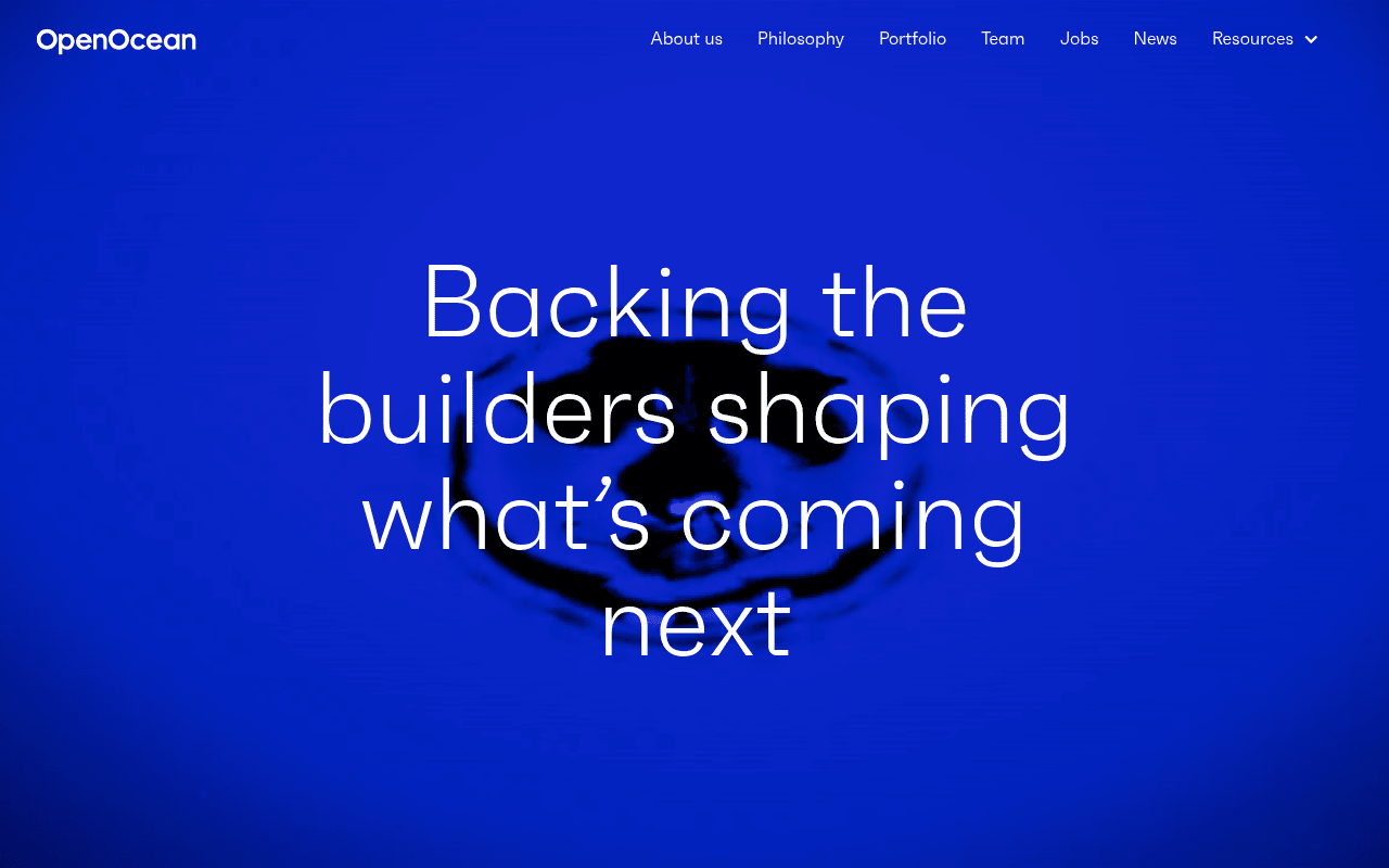 OpenOcean website preview