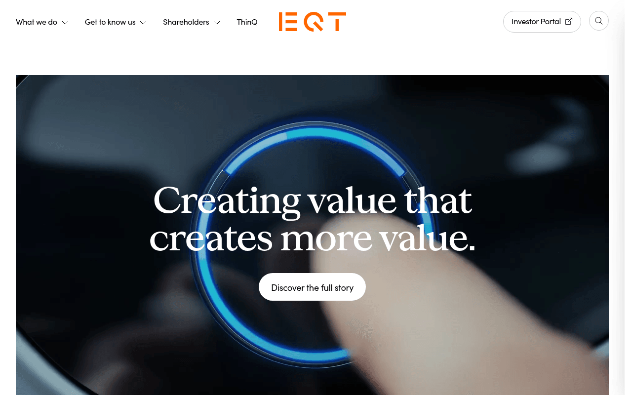 EQT Growth website preview
