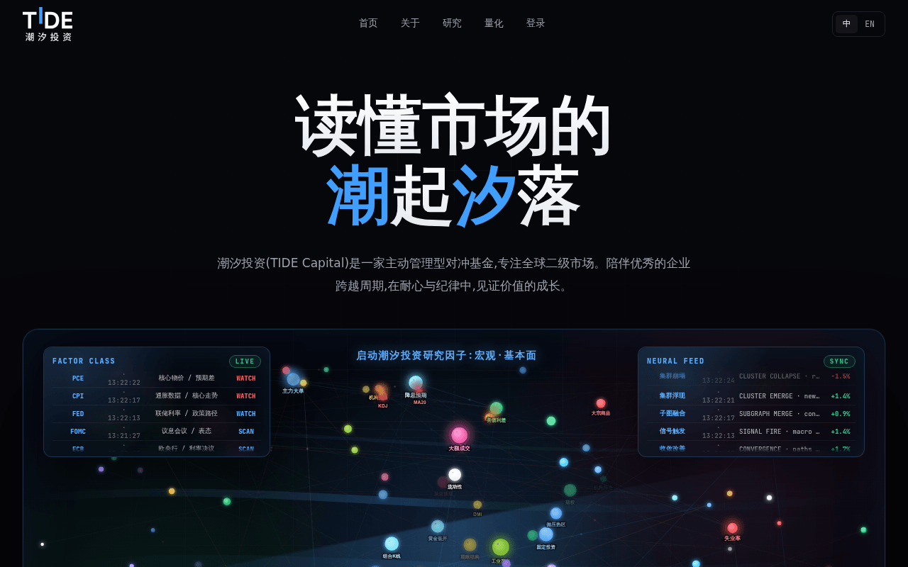 Tide Capital website preview