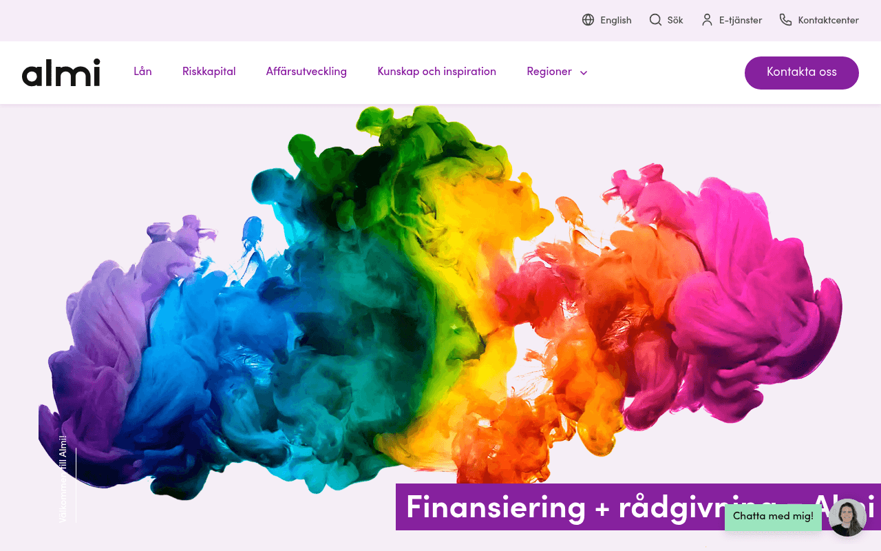 Almi Företagspartner website preview
