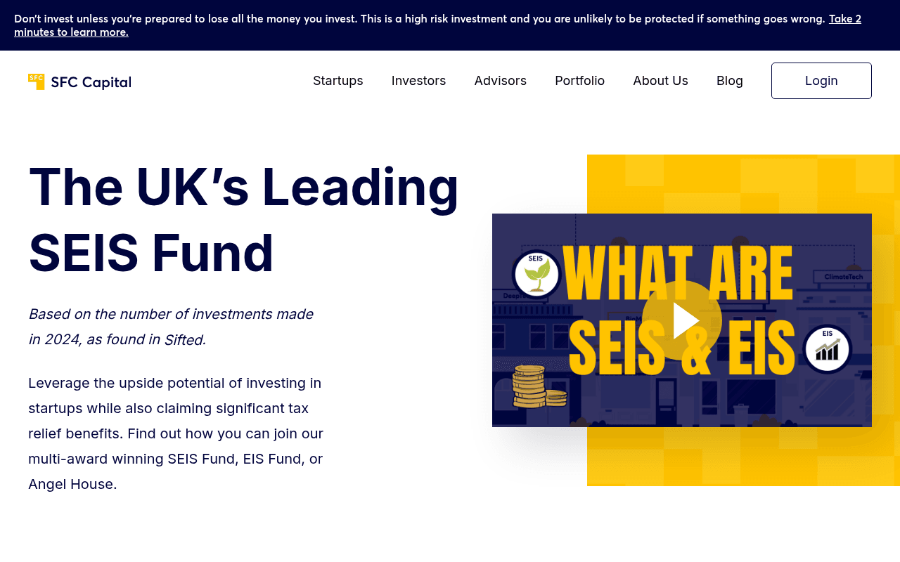 SCF Capital website preview