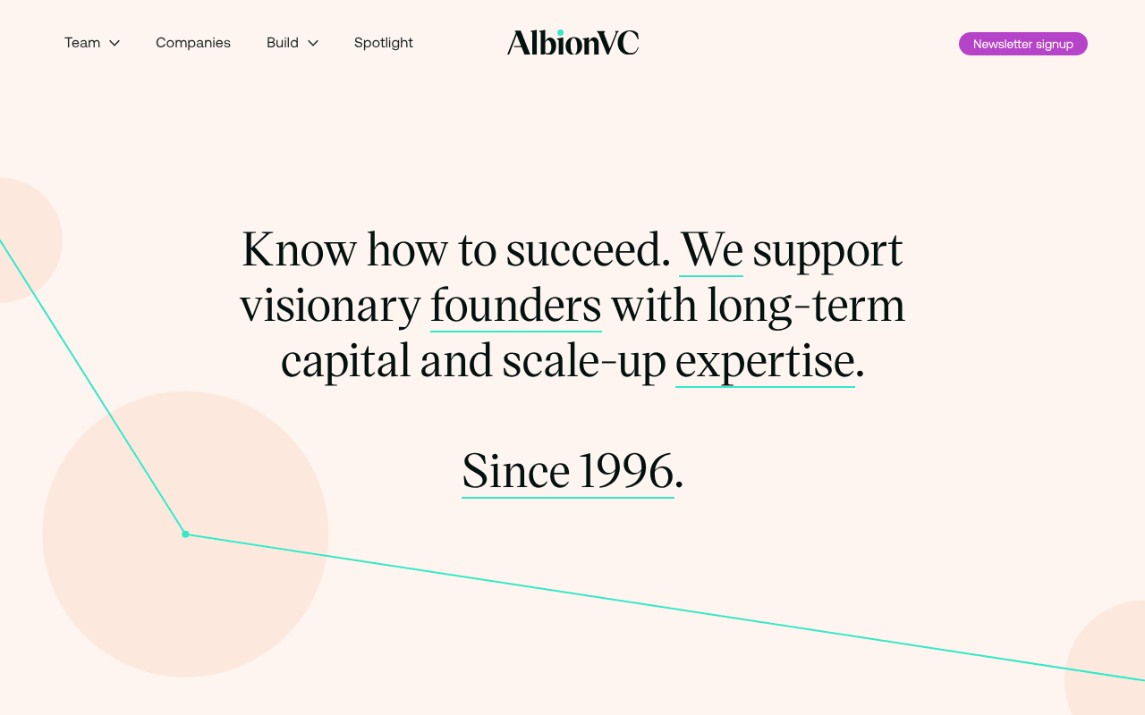 Albion VC website preview