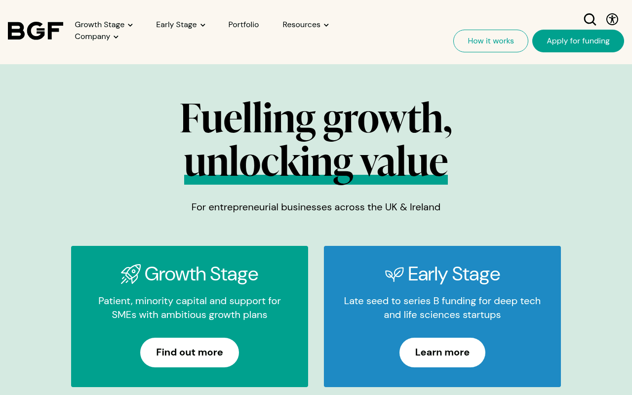 BGF website preview