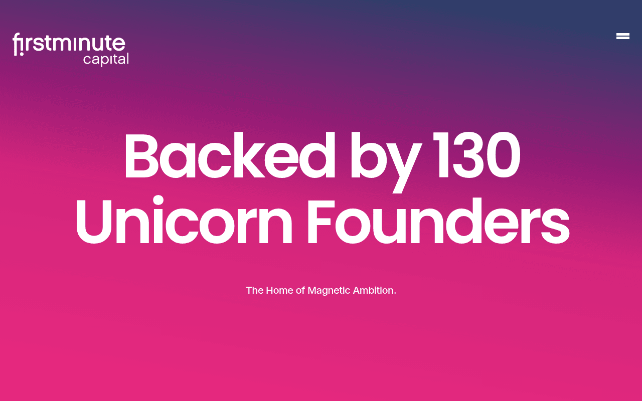 Firstminute Capital website preview