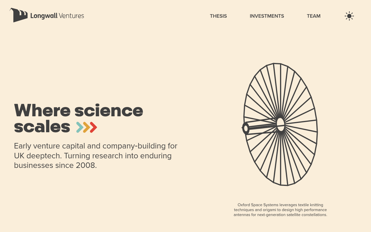 Longwall Ventures website preview