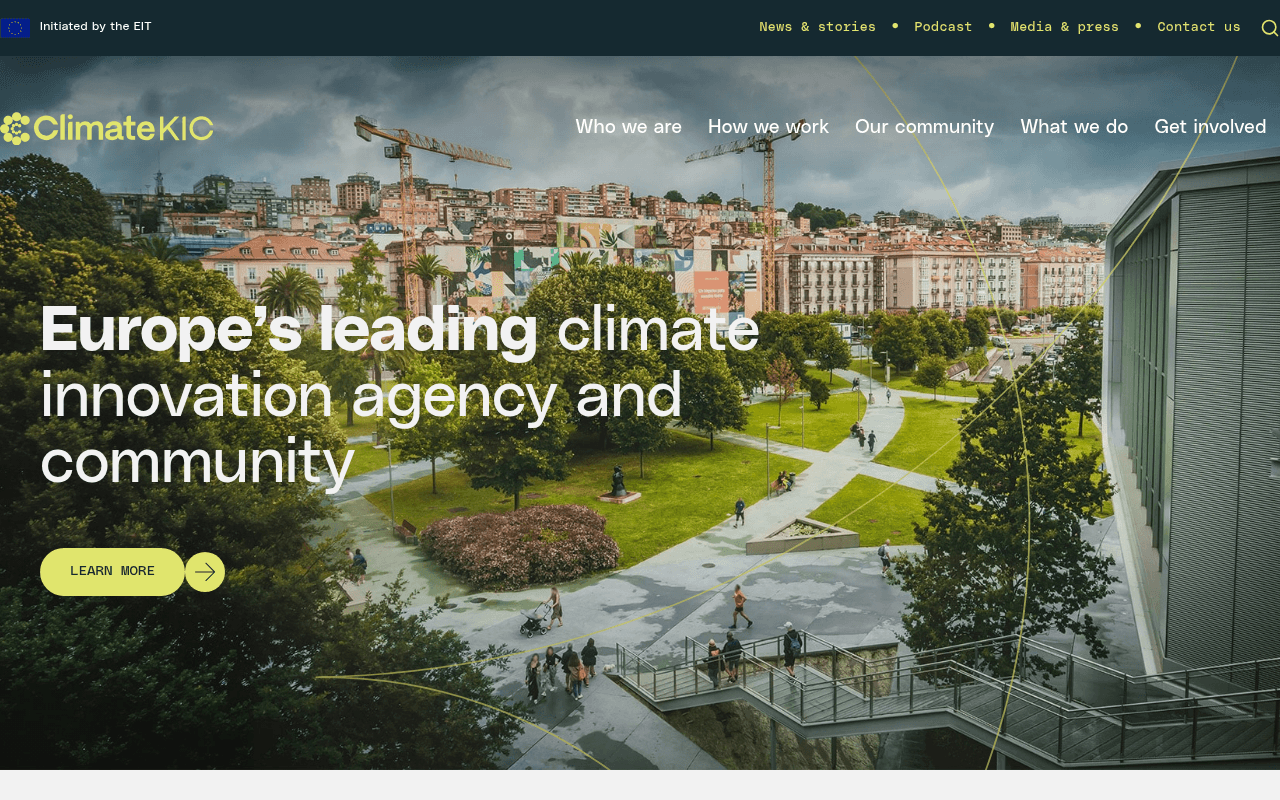 Climate-KIC website preview