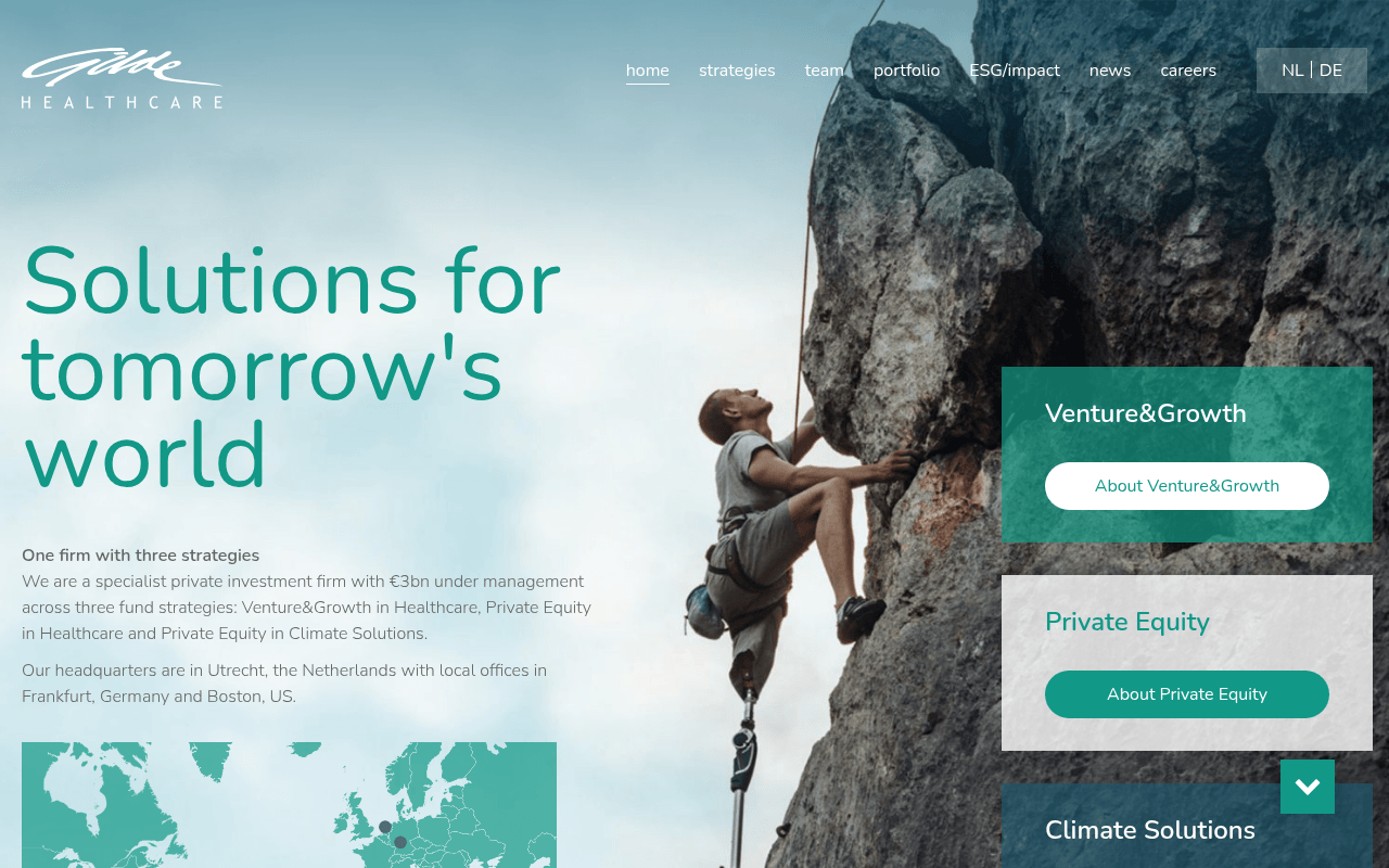 Gilde Healthcare website preview
