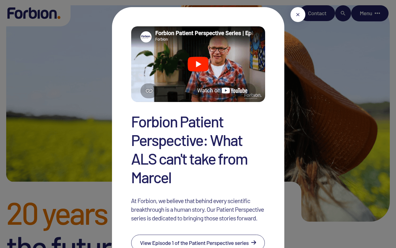 Forbion website preview