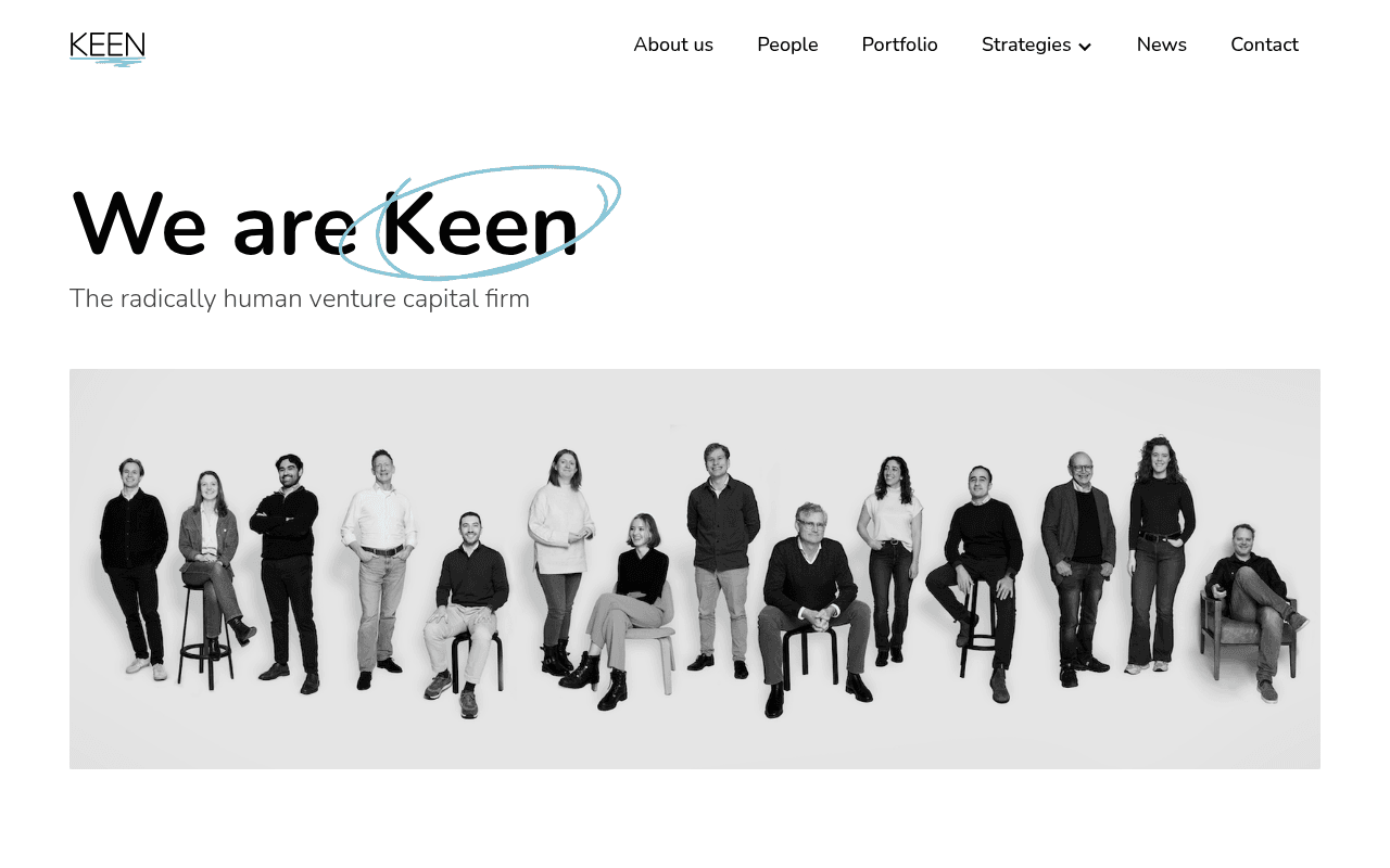 Keen Venture Partners website preview