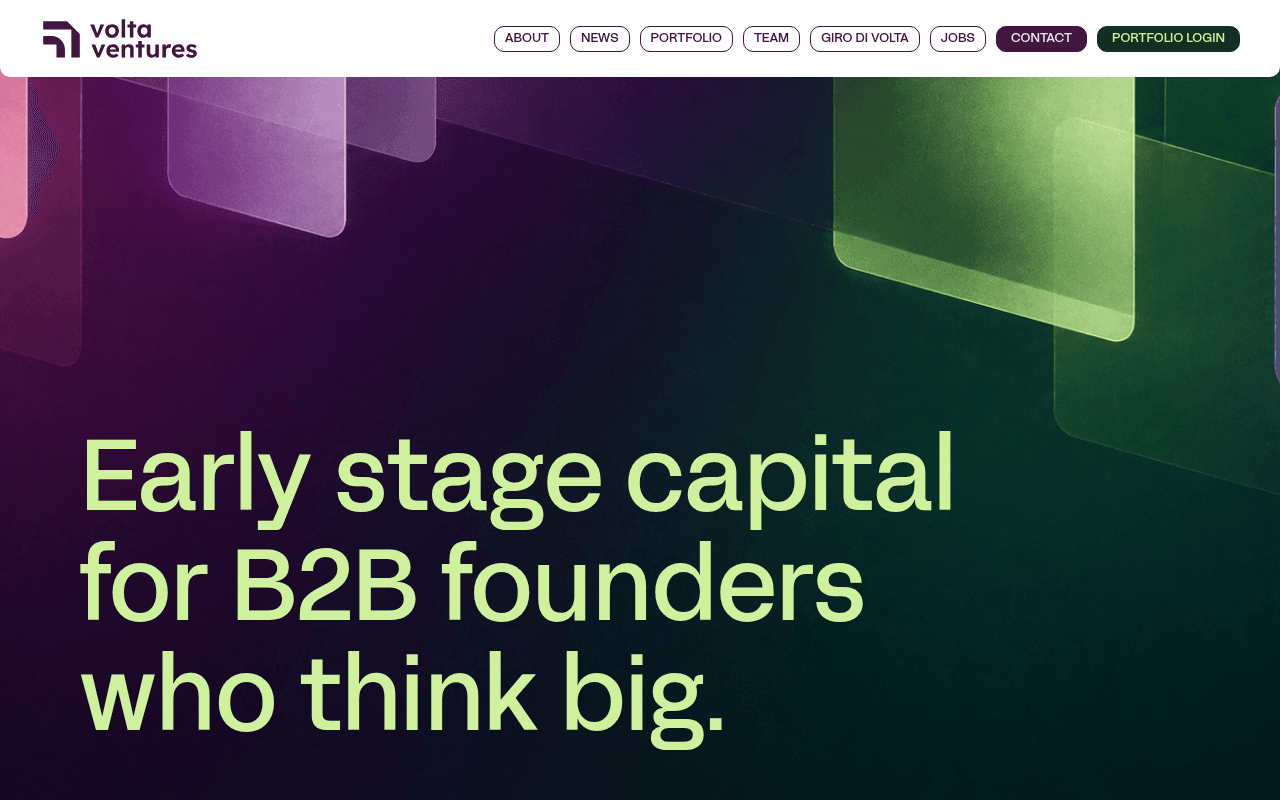 Volta Ventures website preview