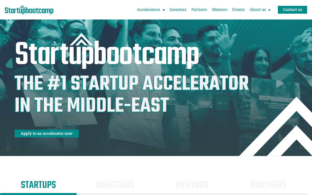 Startupbootcamp website preview