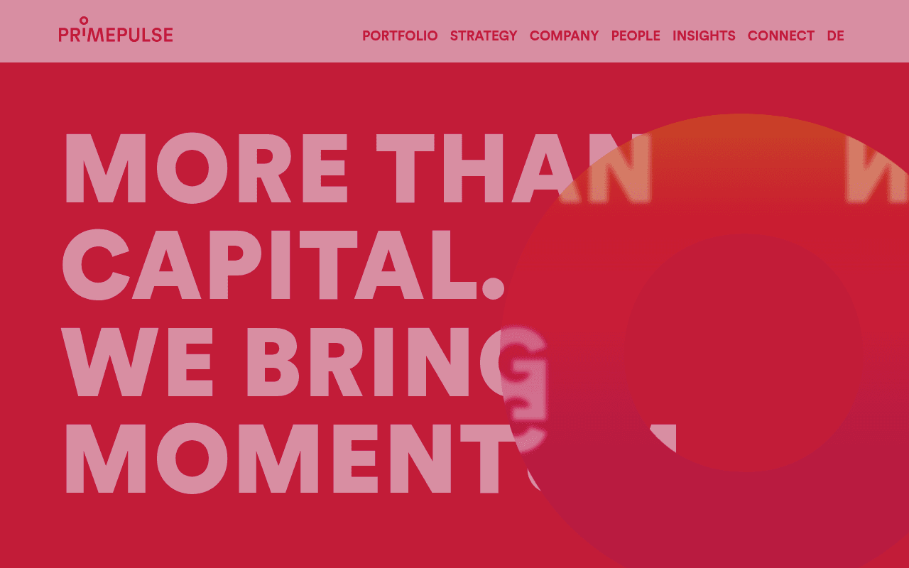 Primepulse website preview