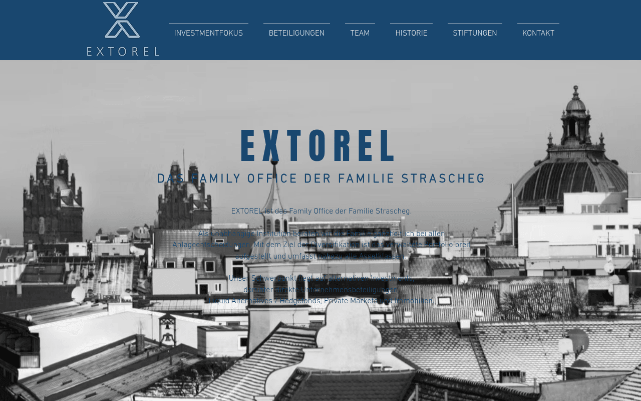 Extorel website preview