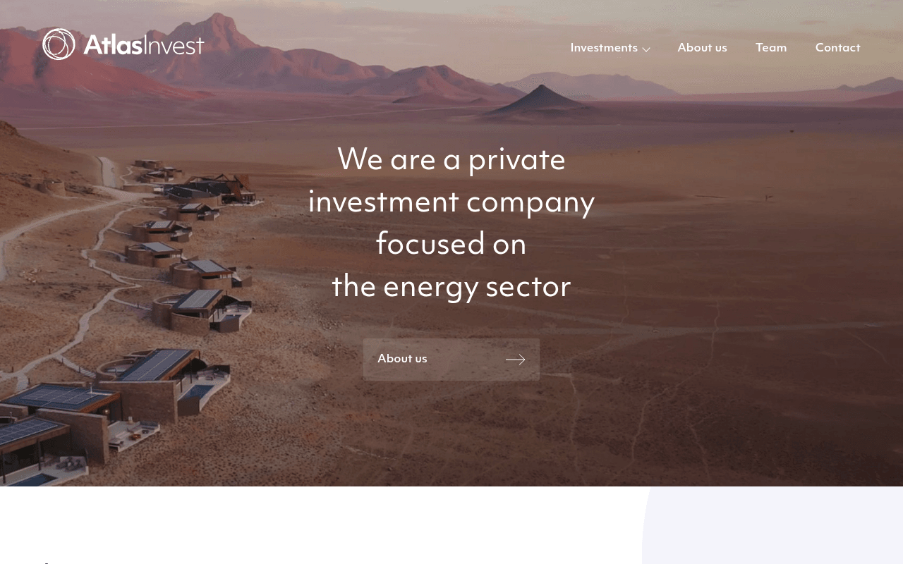 Atlas Invest website preview