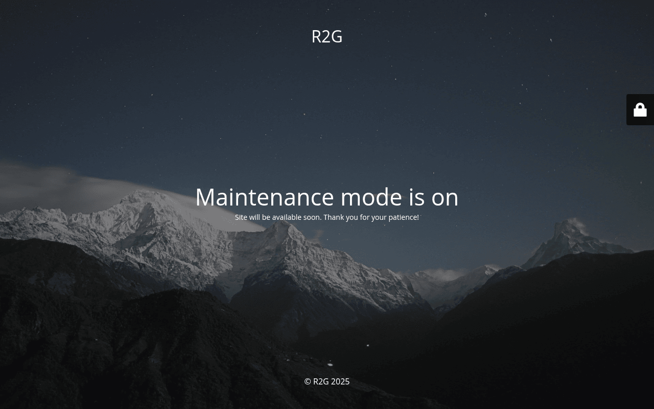 R2G website preview