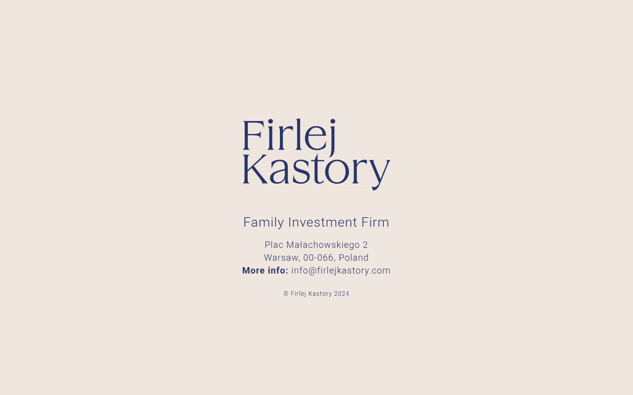 Firlej Kastore website preview