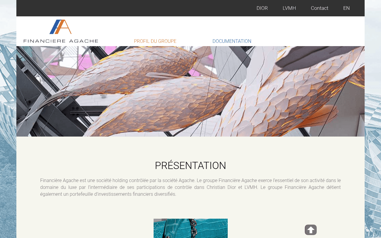 Financière Agache website preview