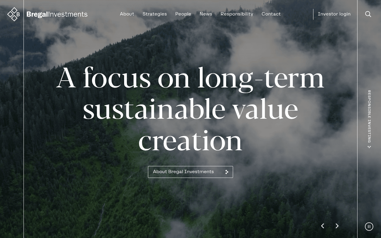 Bregal Investments website preview