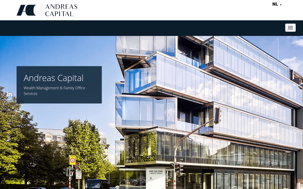 Andreas Capital website preview