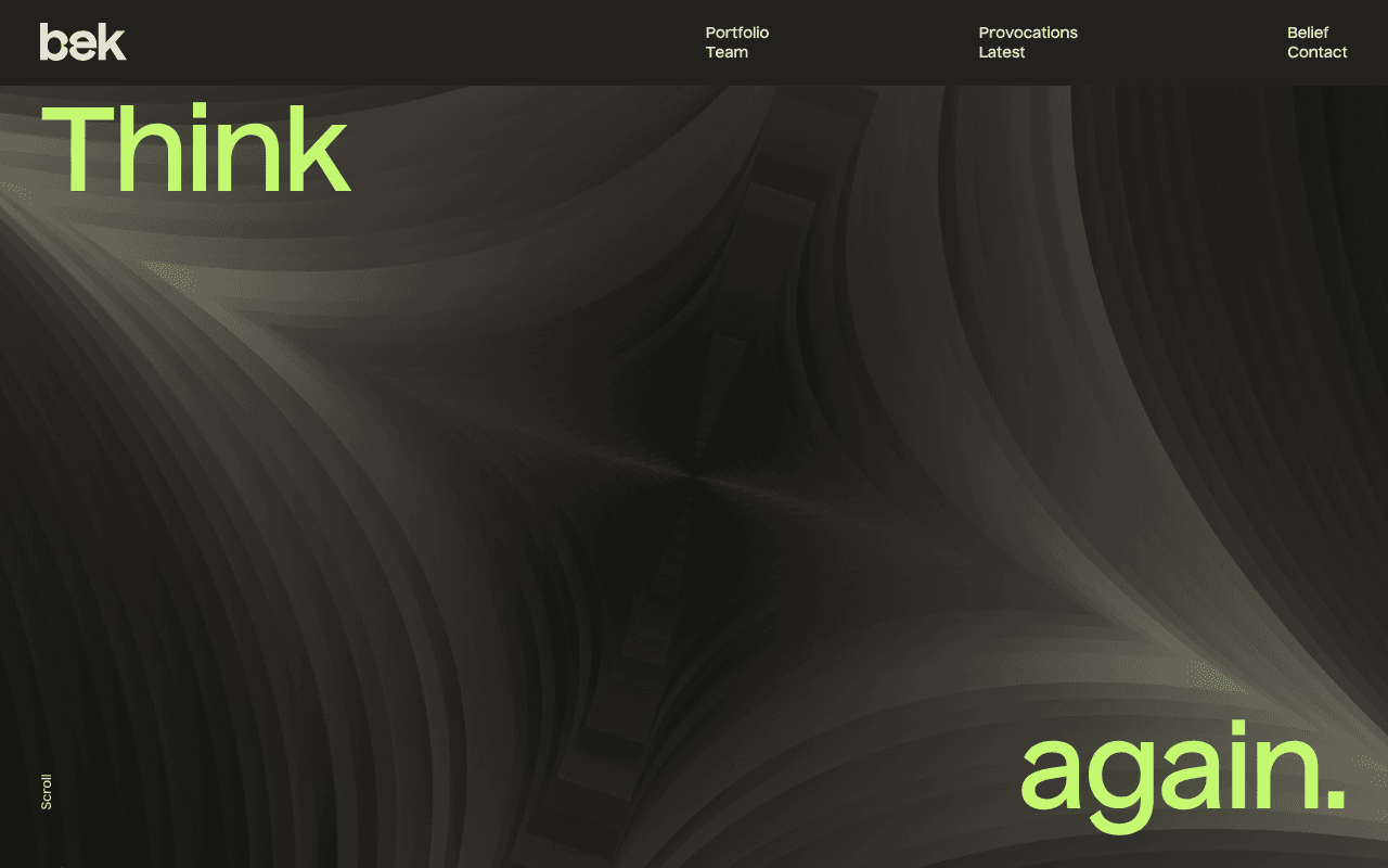 Bek Ventures website preview