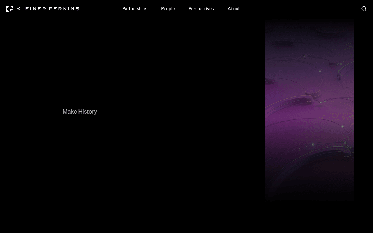 Kleiner Perkins website preview