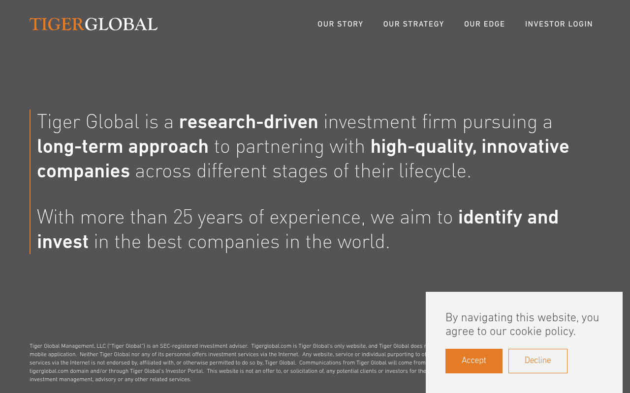 Tiger Global Management website preview