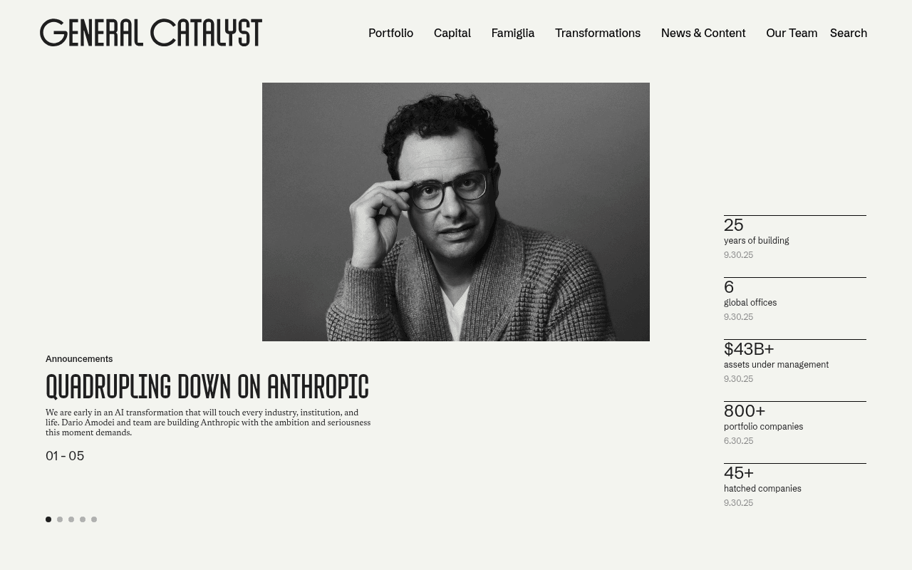 General Catalyst website preview