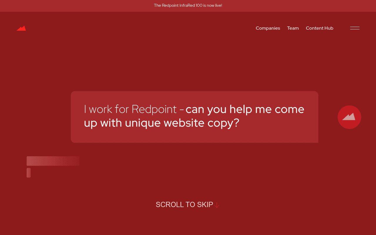 Redpoint Ventures website preview