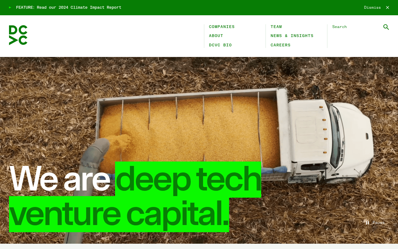DCVC website preview