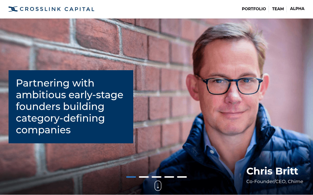 Crosslink Capital website preview