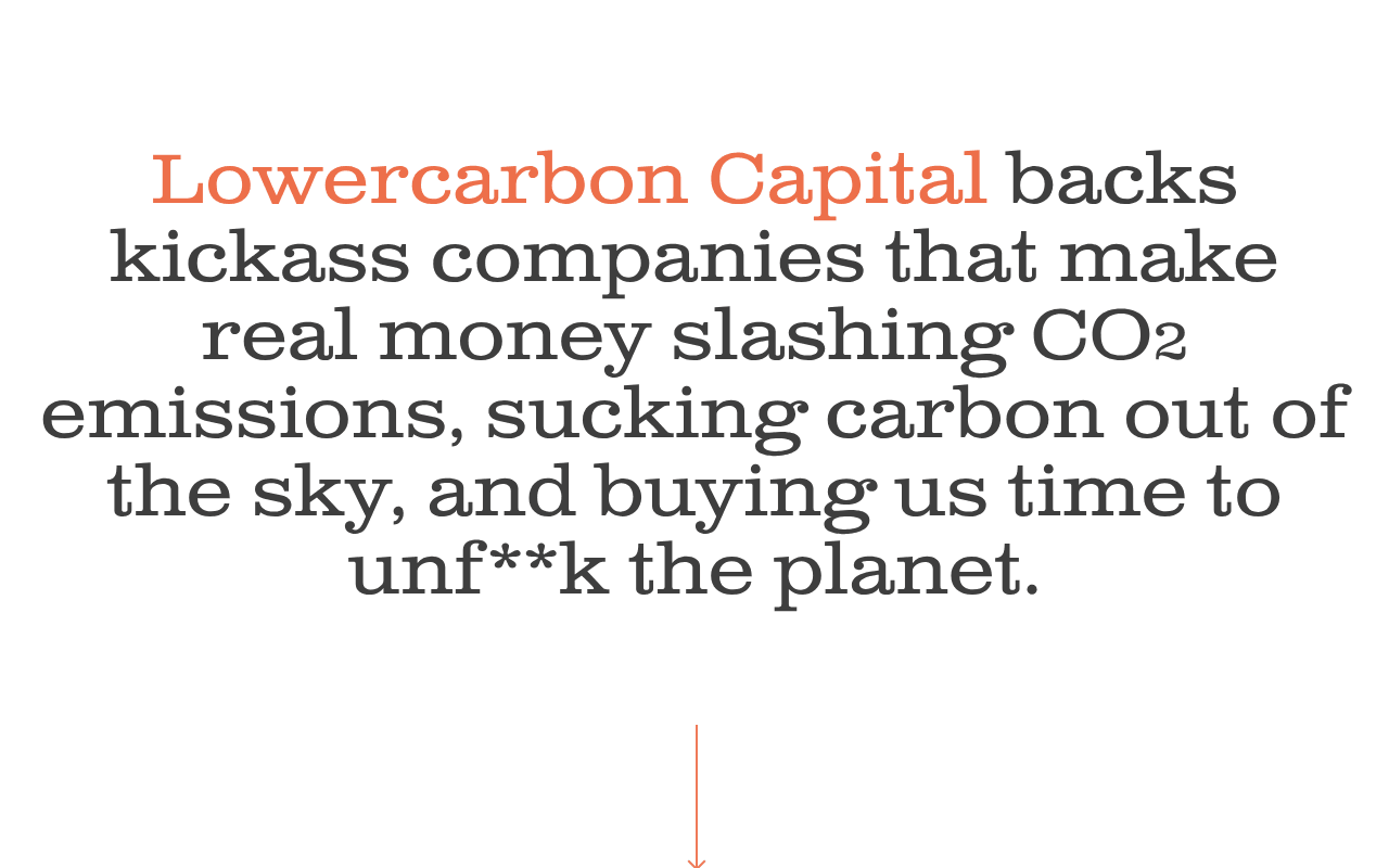 Lowercarbon Capital website preview