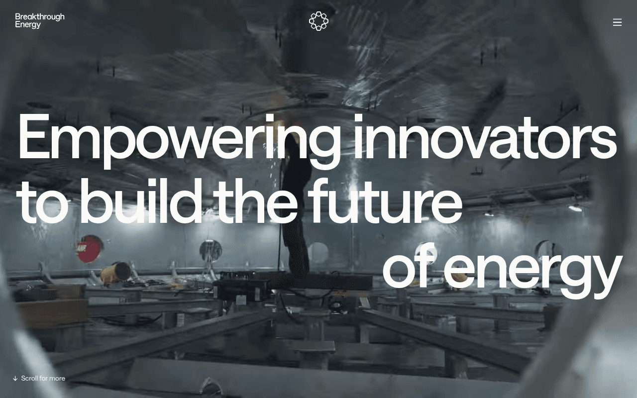 Breakthrough Energy website preview