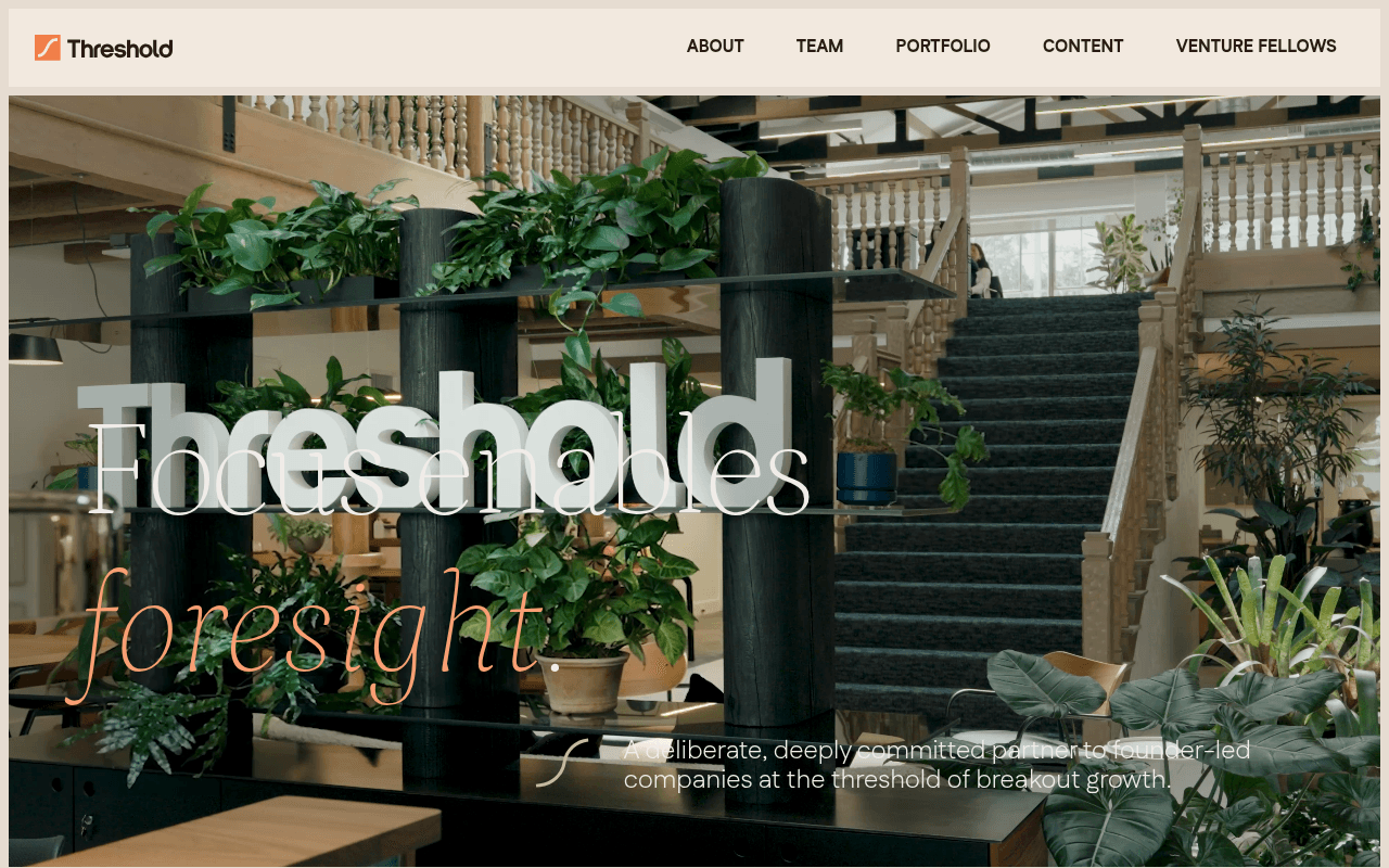 Threshold Ventures website preview