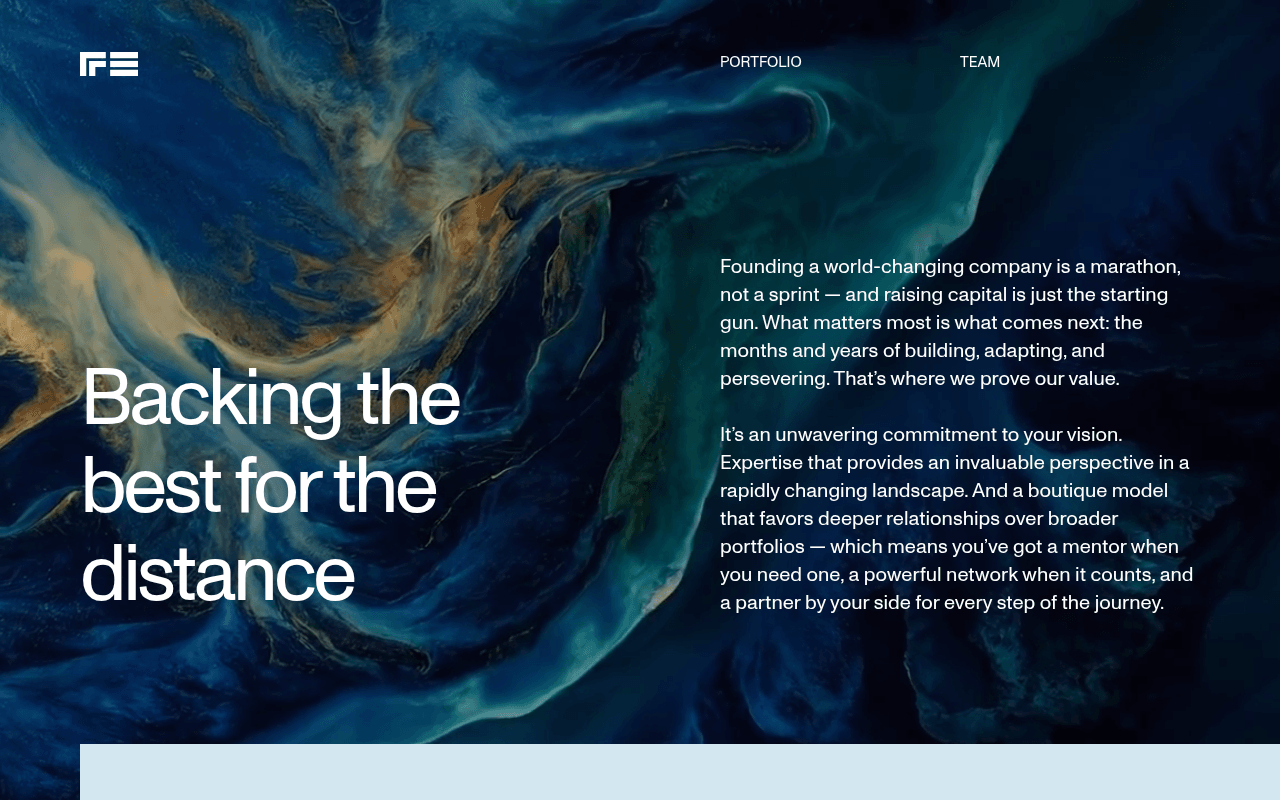 RRE Ventures website preview