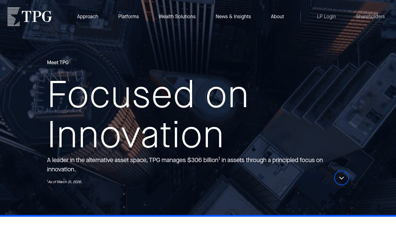TPG Growth website preview