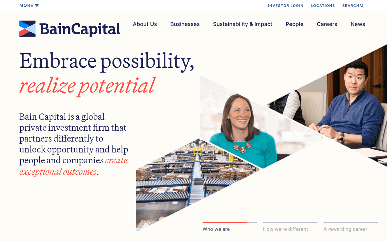 Bain Capital Ventures website preview