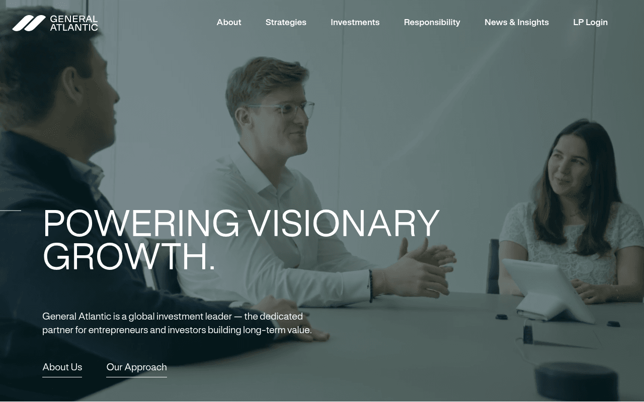 General Atlantic website preview