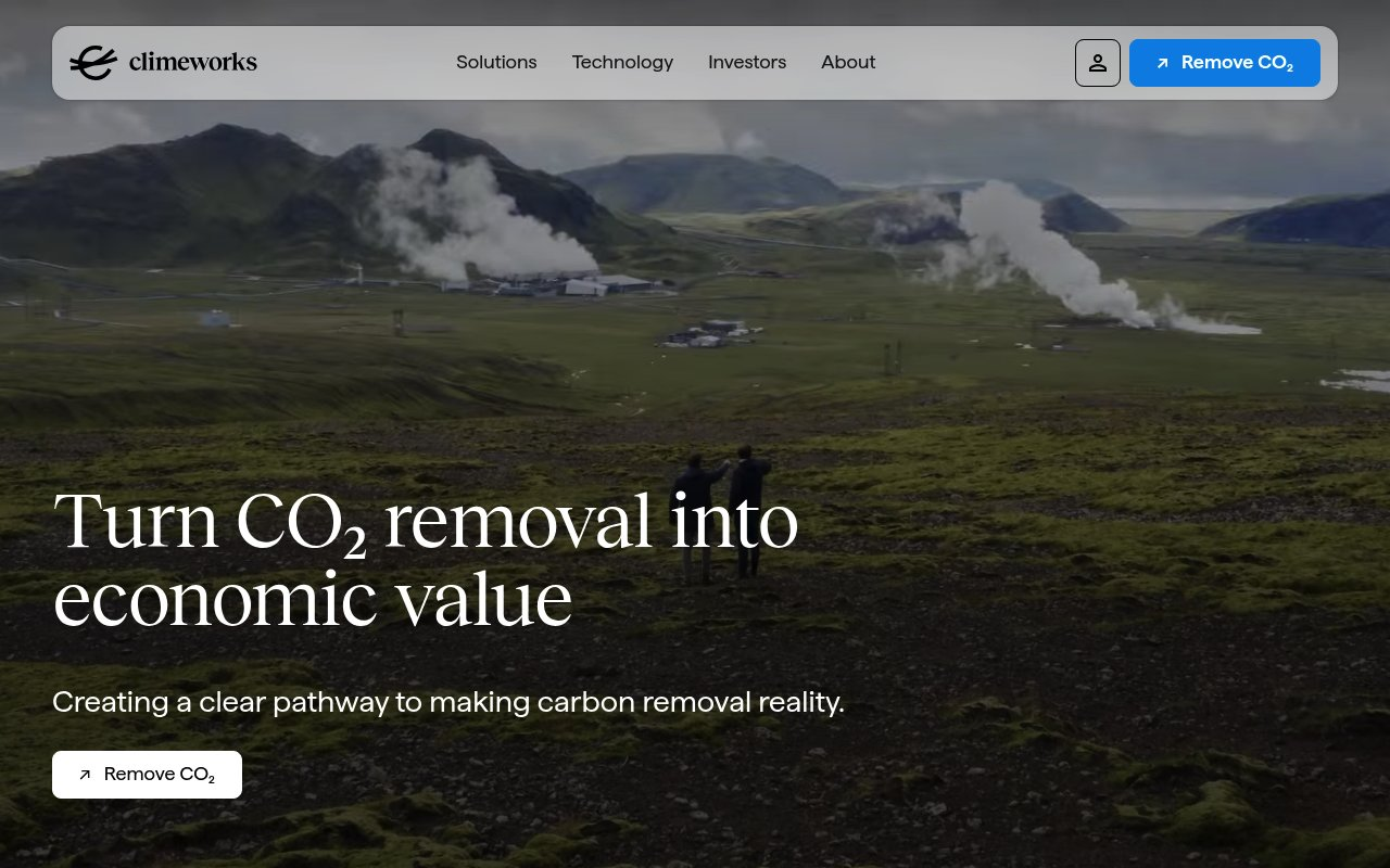 Climeworks AG website preview