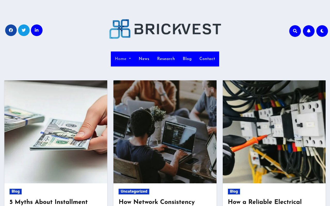 BrickVest website preview