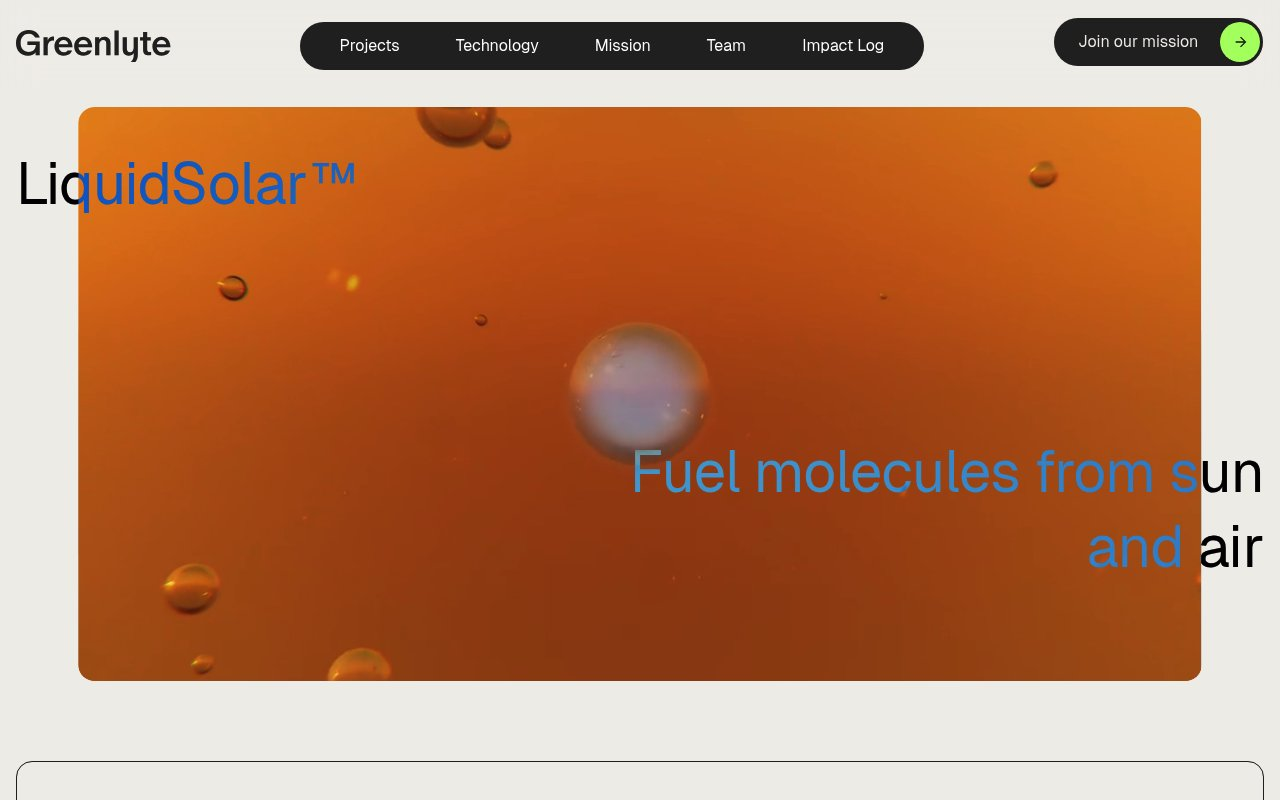 Greenlyte Carbon Technologies website preview