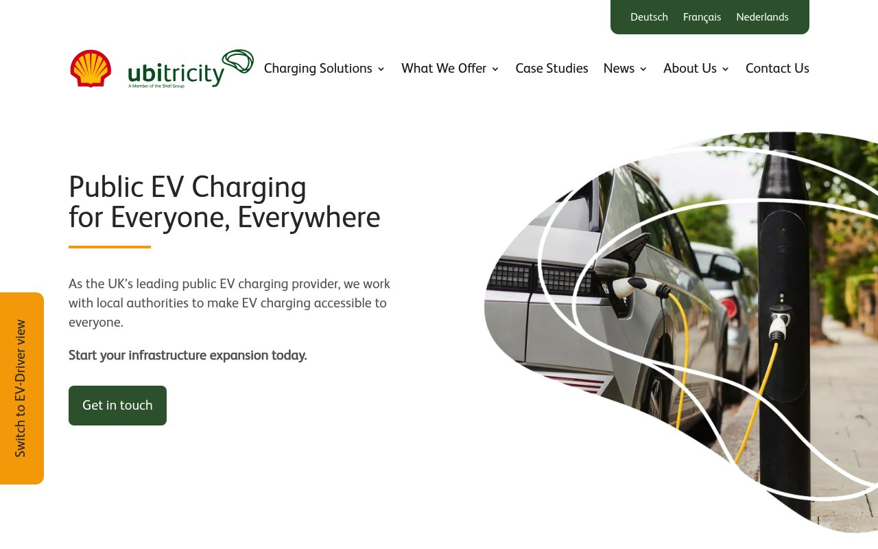 ubitricity website preview