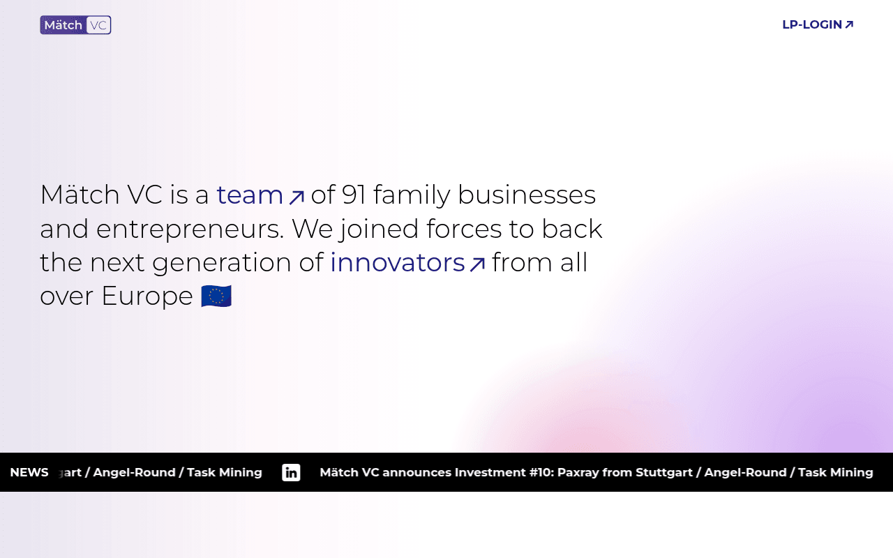 Maetch Ventures website preview