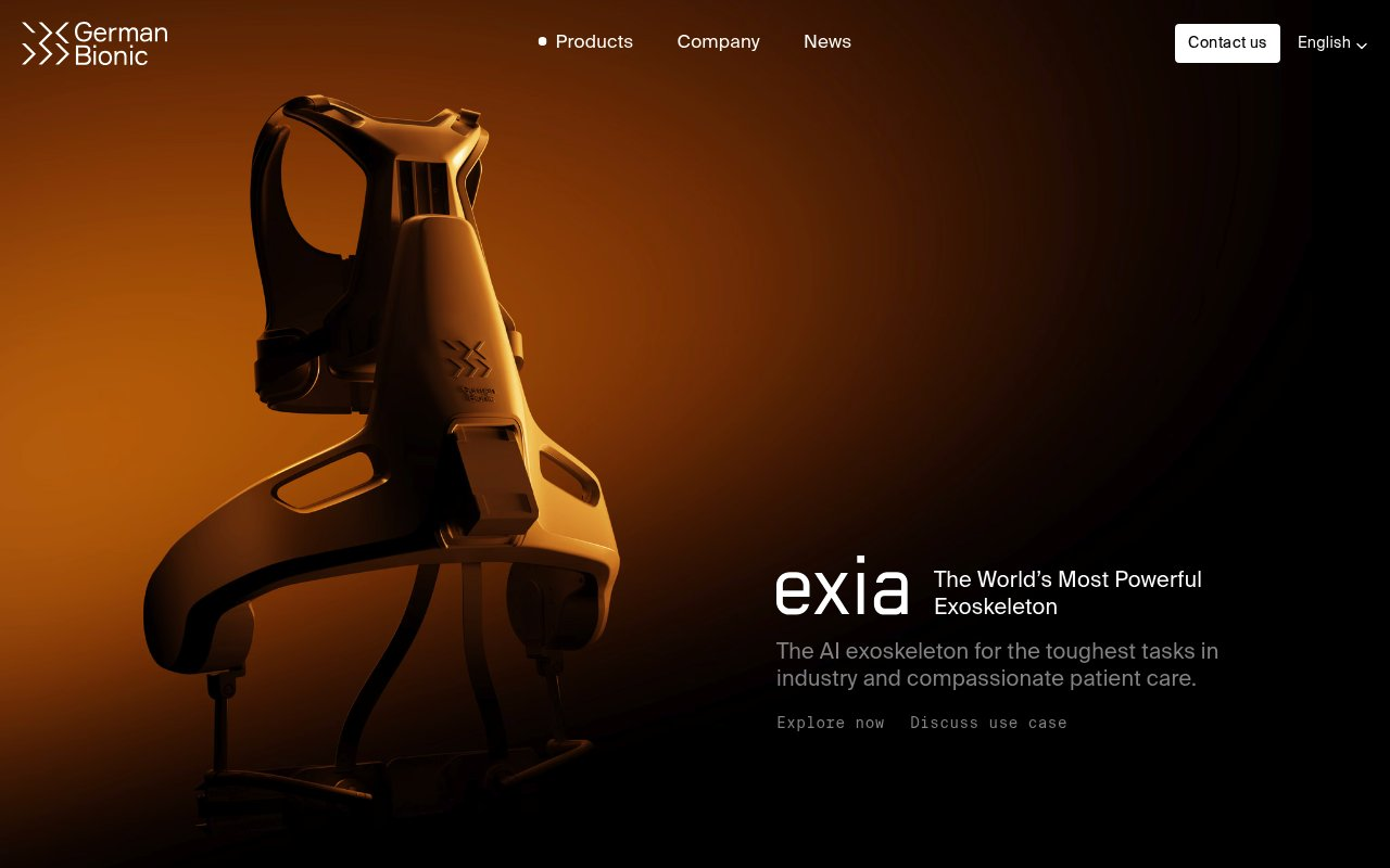 German Bionic website preview