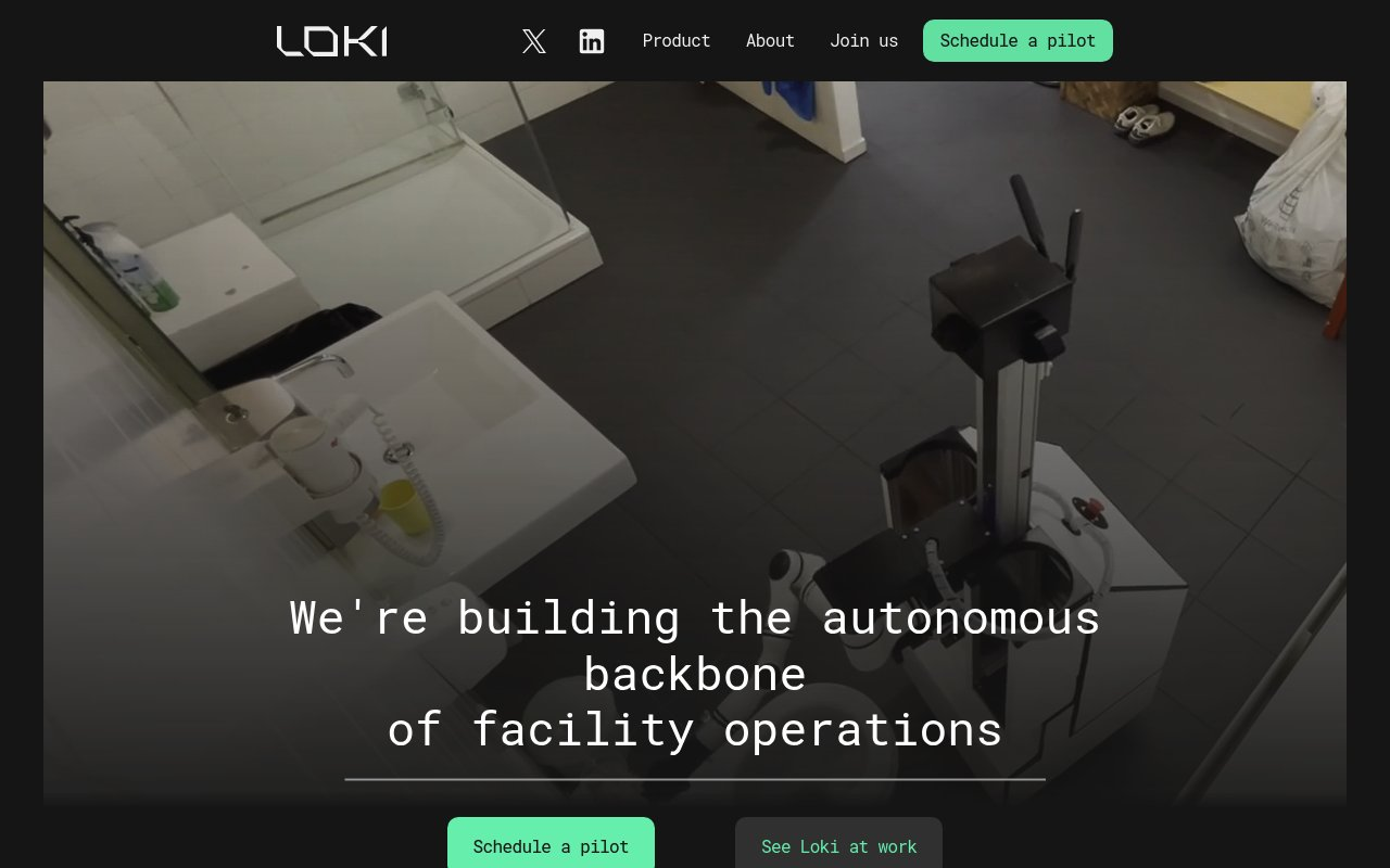 Loki Robotics website preview